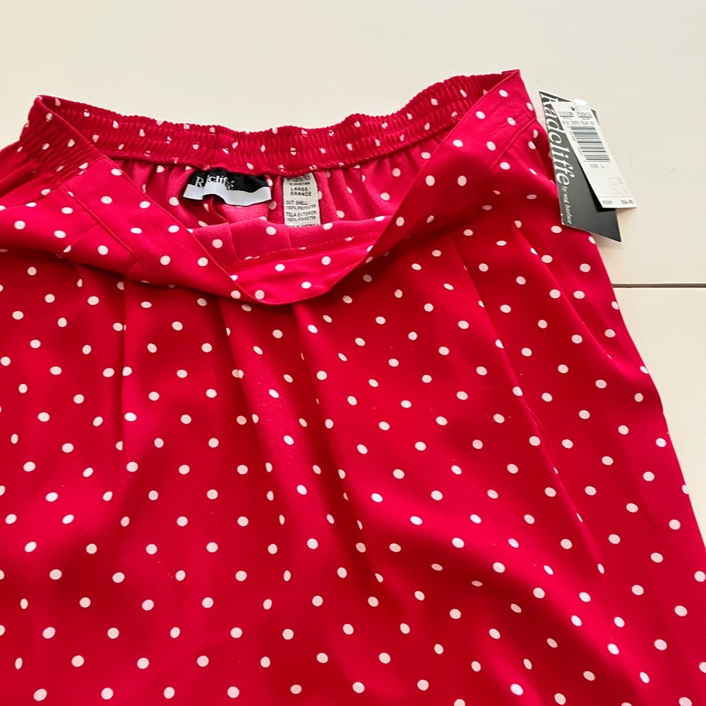 Fushia Polka Dot Skirt Radcliffe by Sag Harbor - Picture 1 of 3